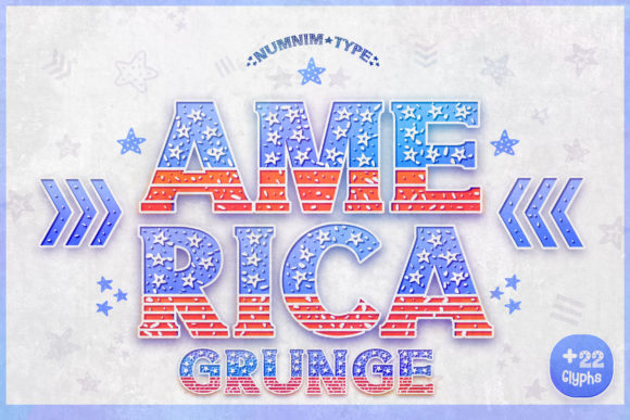 America Grunge: A Bold Display Font for Campaign Headlines