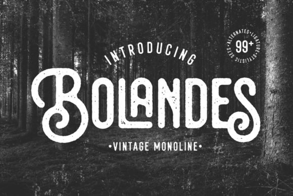 Bolandes: A Vintage Display Font for Makers
