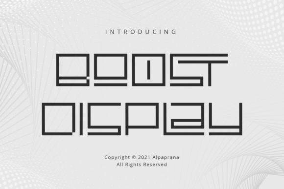 Boost Display: A Modern Typeface for Creative Makers