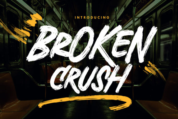 Broken Crush: A Rough Display Font for Editorial Design