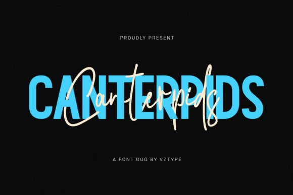 Canterpids Font Duo: A Delicate Typeface for Handmade Products