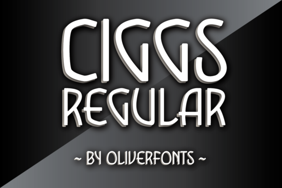 Ciggs: A Warm Organic Display Font for Makers and Sellers