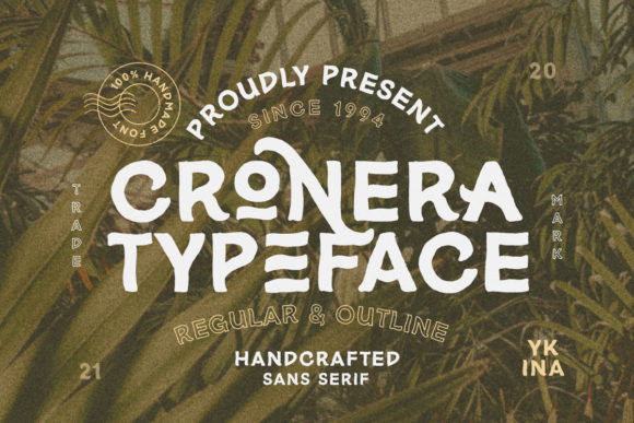 Cronera: A Bold Organic Display Font for Publishers