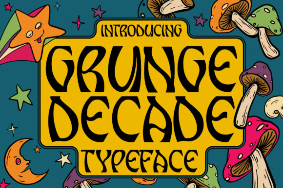 Grunge Decade: A Display Font for Editorial Mood