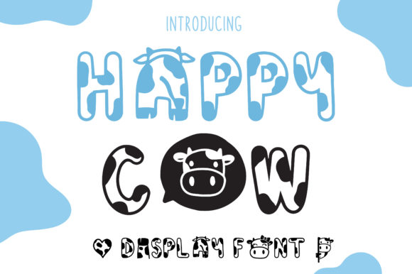 Happy Cow Display Font Brings Instant Playfulness to Campaign Visuals