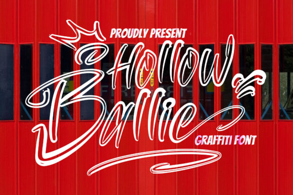 Hollow Ballie: A Graffiti Display Font That Cuts Through the Feed