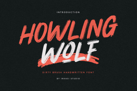 Howling Wolf Font: Bold Display Type for Crafters