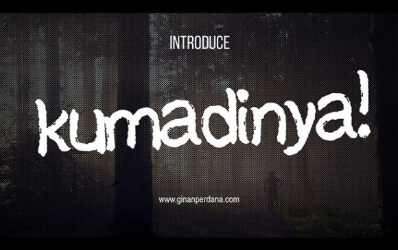 Kumadinya: A Quirky Brushed Font for Editorial Design