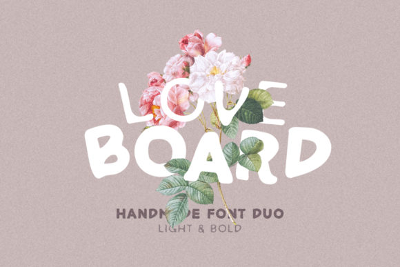 Love Board: A Thick Lettered Display Font for Makers