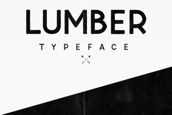 Lumber: A Quirky Display Font for Handmade Craft Projects