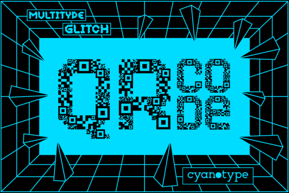 MultiType Glitch QR Code: A Pixel-Playful Display Font Review