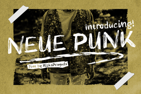Neue Punk: A Brush Display Font for Makers and Handmade Shops