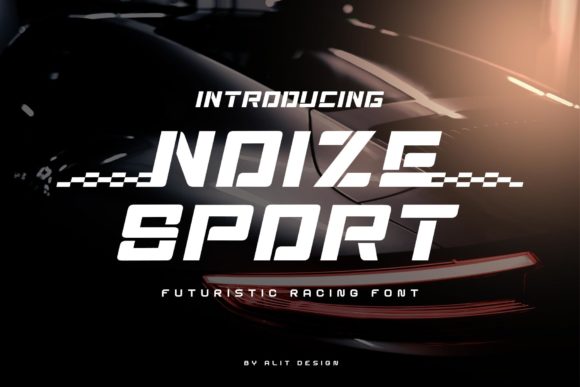 Noize Sport: A Bold Racing Font for Creative Products
