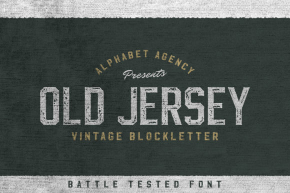 Old Jersey: A Vintage Display Font for Campaigns
