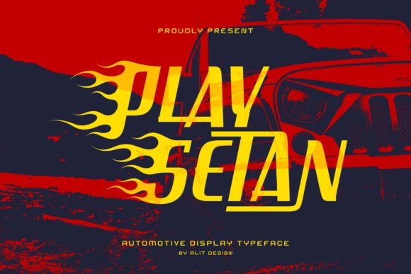 Play Setan: A Bold Racing Font for Branding Projects