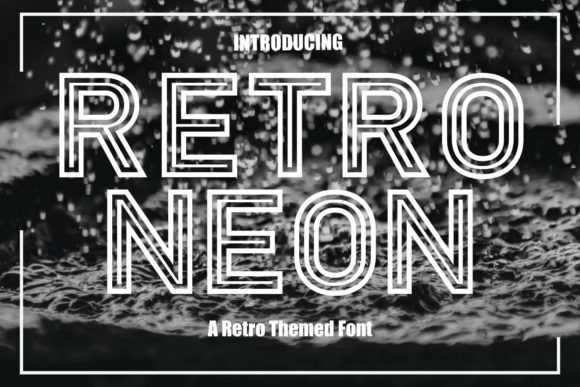 Retro Neon: A Sharp Display Font for Editorial Design