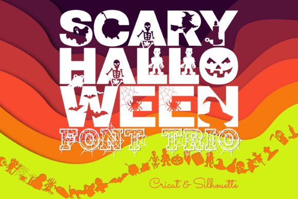 Scary Halloween Trio: A Playful Font for Business Branding