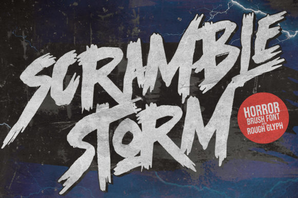 Scramble Storm: A Graffiti Display Font for Campaign Design
