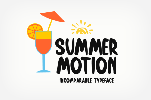 Summer Motion: A Friendly Display Font for Digital Brands