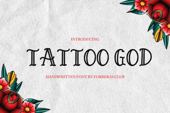Tattoo God Typeface: A Display Font with Editorial Soul