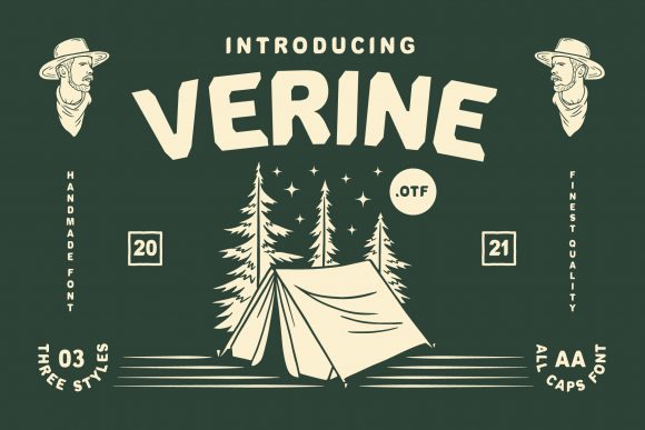 Verine Font: A Bold Display Typeface for Digital Creators